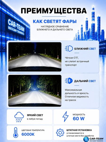 Фары ВАЗ 2113, 2114, 2115 передние с белыми галочками в стиле BMW ver 2.0 c Bi LED модулями, черная маска, тонированные поворотники