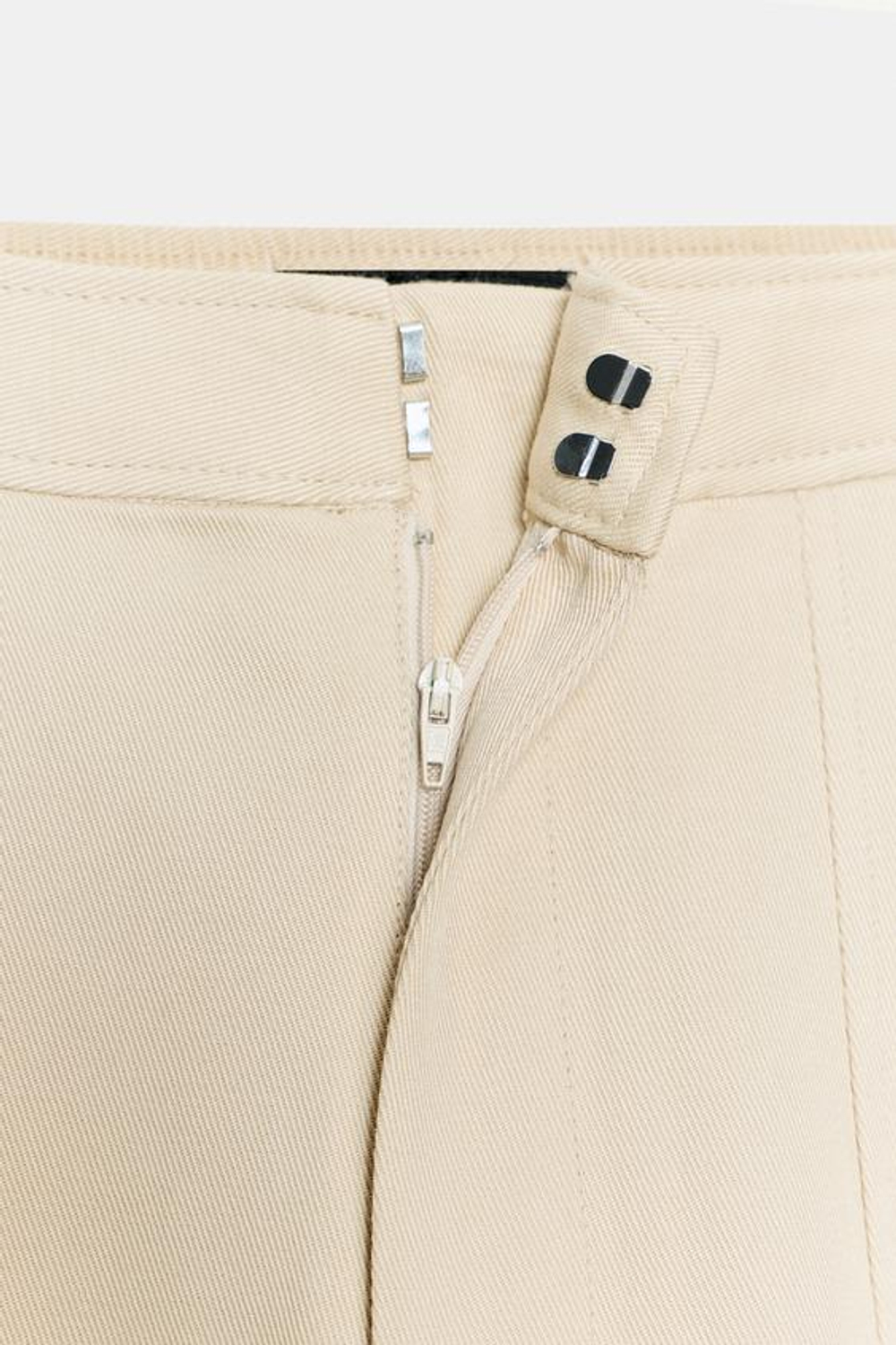 ZARA БРЮКИ-БАЛЛОНЫ ZW COLLECTION, КАМЕННО-СЕРЫЙ