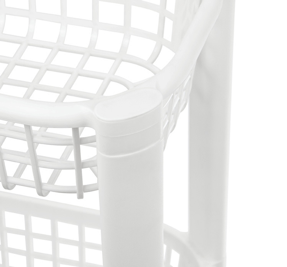 Полка узкая на колёсах (4 секции)