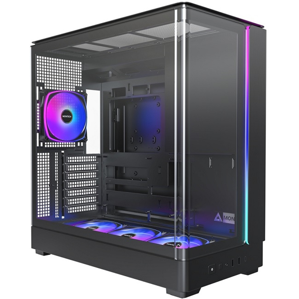 Корпус Midi-Tower Montech KING 45 PRO, ARGB, ATX, черный (KING45PB)