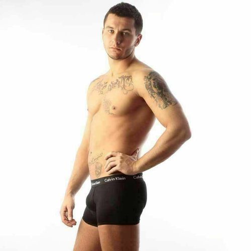 Мужские трусы хипсы черные Calvin Klein 365 Boxer Black