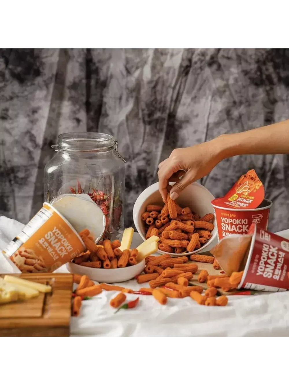 Рисовые снеки Йопокки со вкусом сыра 50 г * 3 шт