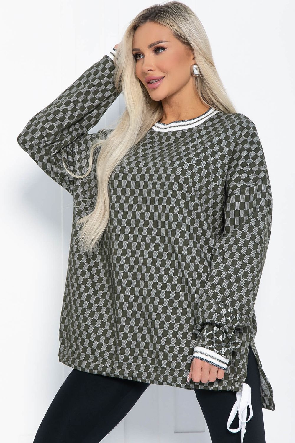 Свитшот Мания (хаки) Б12370-1 LT Collection