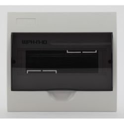 Корпус пластиковый навесной ЭРА SIMPLE ЩРН-П-10 IP41 прозрачная крышка белый