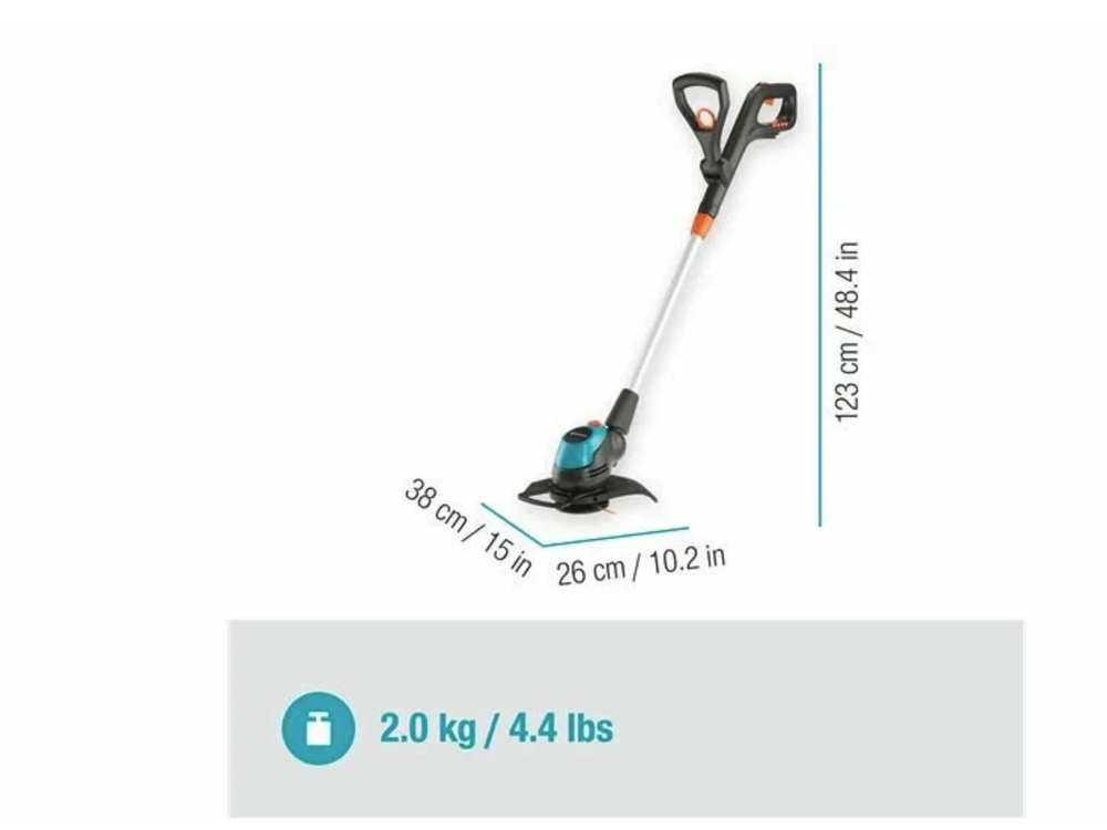 Аккумуляторный триммер Gardena ComfortCut 23/18V P4A с АКБ 2.5 А*ч и ЗУ 14701-20.000.00