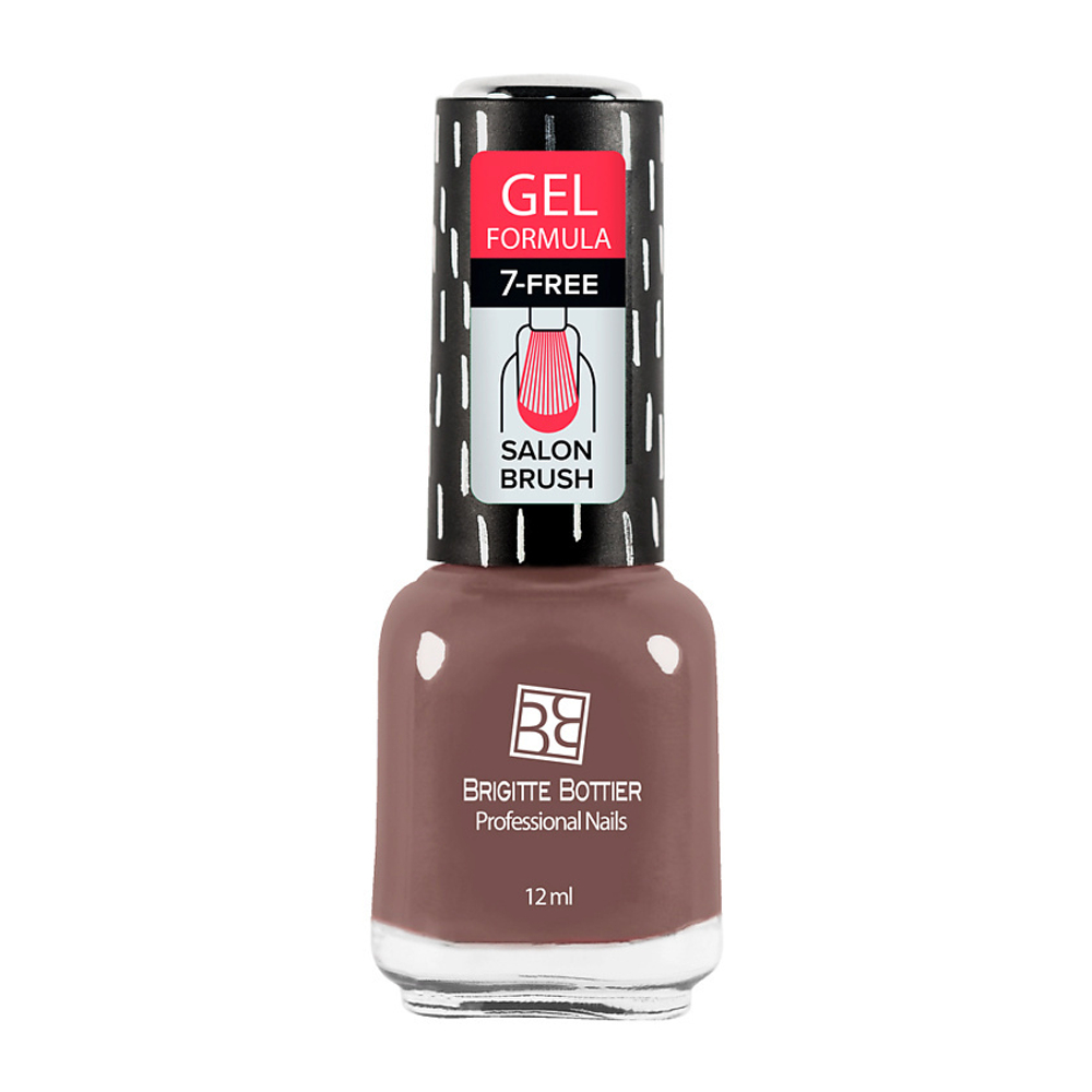 BRIGITTE BOTTIER Лак для ногтей GEL FORMULA тон 01 прозрачный, 049