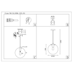 SL1056.223.01 Подвес ST-Luce Золотой/Прозрачный E27 1*60W