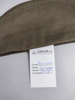 Пилотка военная защитного цвета