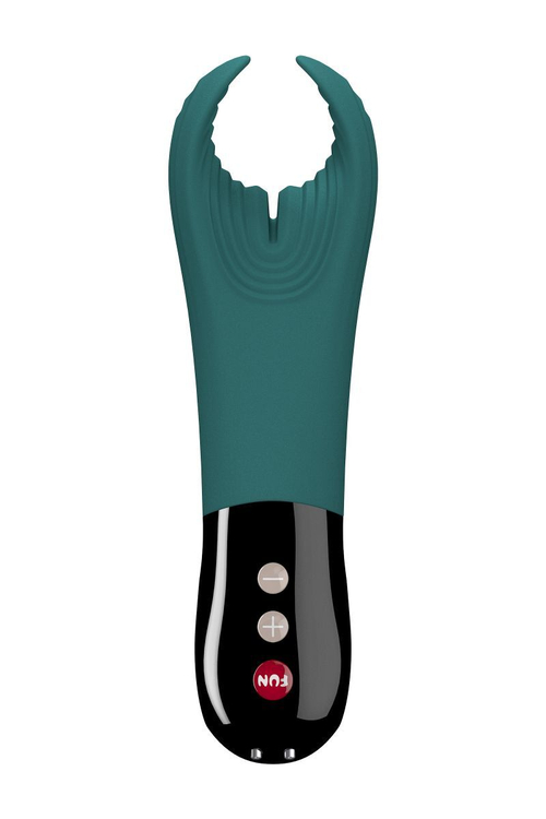 Бирюзовый фаллостимулятор Manta с вибрацией