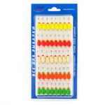 Мормышка фосфорная плавающая Lumicom 107, №6 Long+,ABC (набор 40шт)