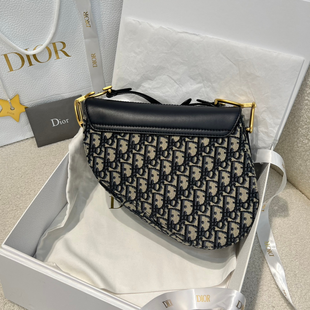 Christian Dior Medium Soft Saddle Bag with Strap