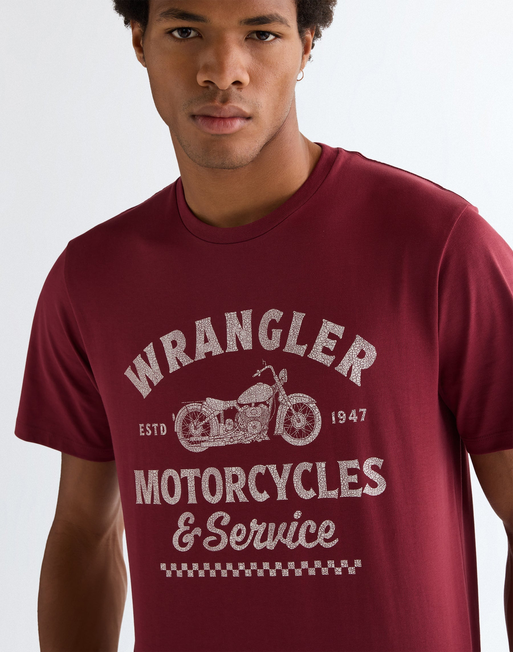 Футболка мужская WRANGLER AMERICANA TEE RUBY WINE