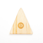 Деревянная менажница "горы" из кедра для подачи блюд и закусок с гравировкой "HAPPINESS is not a destination, it is a Method of life"