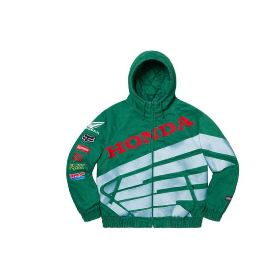 Supreme FW19 Week 6 x Honda x Fox Racing Puffy Zip Up Work Jacket