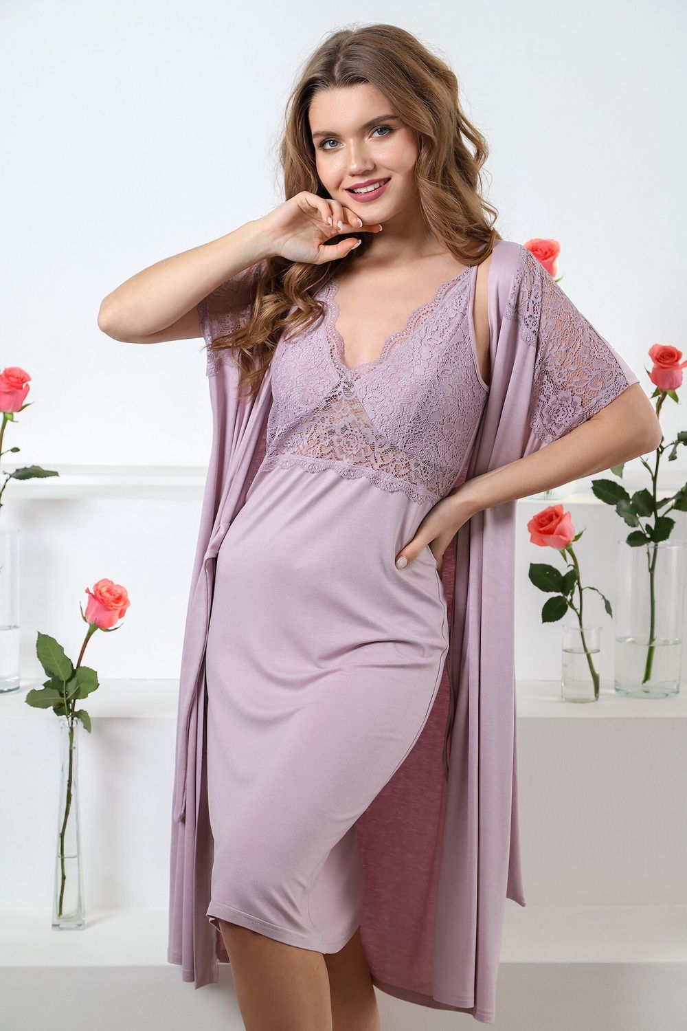 Халат Блаженство-3 Виотекс ЛИЛОВЫЙ