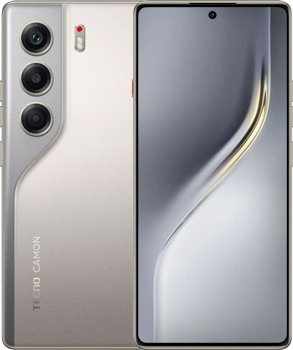 6.78" Смартфон TECNO Camon 40 8/128Gb,  NFC,  AMOLED,  120Гц,  5200мAч,  титан