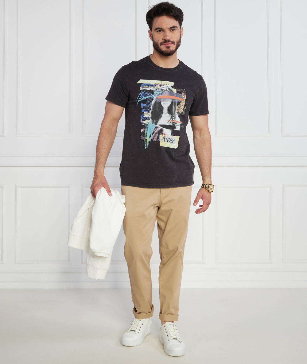 Футболка SS CN WOMAN GRAPHIC GUESS - графитовый(M3YI38 K8FQ4)