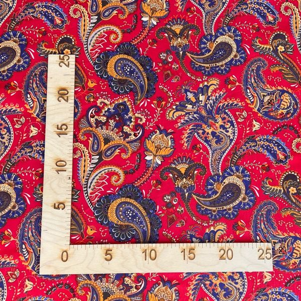 ПЕЙСЛИ, КРАСНЫЙ, 100% хлопок, ширина 145 см 5