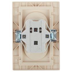 Розетка Intro Plano 1-204-05 без заземления двойная 2х2P, 16А-250В, IP20, СУ, антрацит | Intro Plano Антрацит