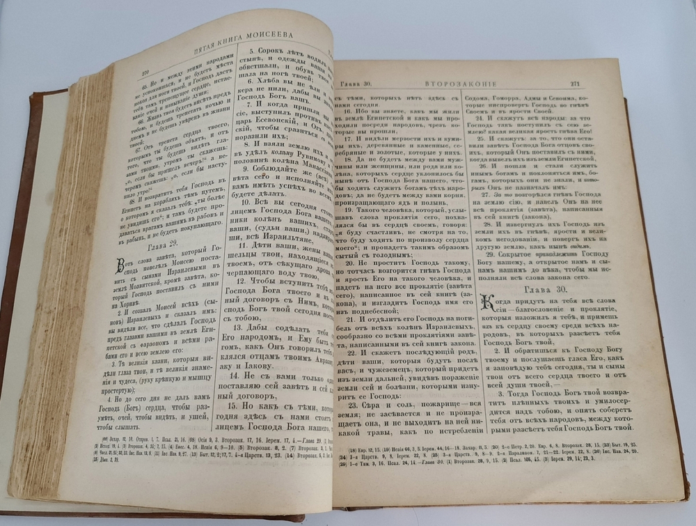 "Библия, или Книги Священного писания Ветхого и Нового завета в русском переводе с параллельными местами". 1896 г.