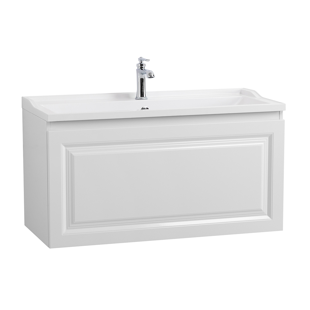 Мебель для ванной комнаты подвесная Cezares GIUBILEO-N-100-1C-SO-BL 100см Bianco Lucido