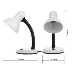 Настольный светильник ЭРА N-211-E27-40W-W белый