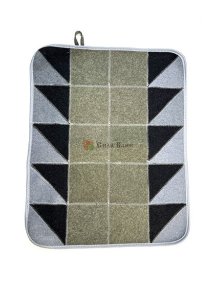 Коврик банный из сукна "Уголки"