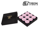 Мел бильярдный "Taom Pyro Chalk" Pink Limited Edition 9шт.