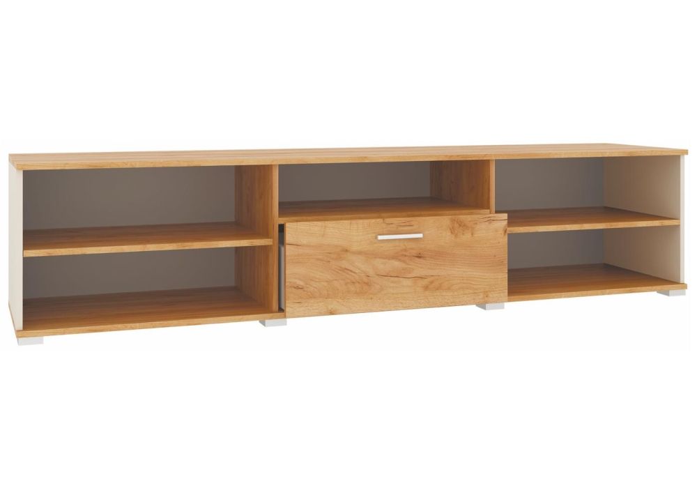 ТВ-тумба Кассандра дуб крафт золотой / кашемир