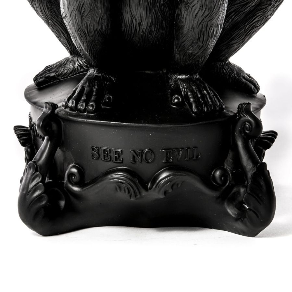 Канделябр Giant Burlesque 3 Monkeys Black 14874 NER