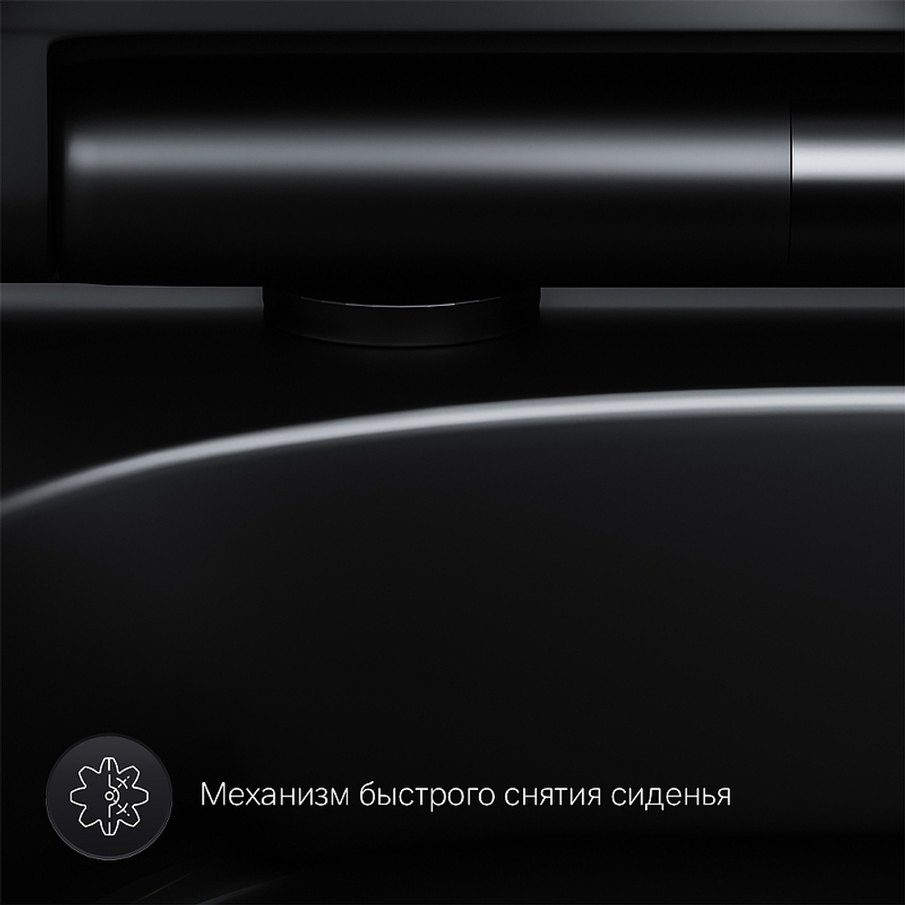 Унитаз AM.PM Spirit V2.0 C701700MBSC подвесной Черный матовый с сиденьем микролифт