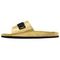 Moschino Leather Slide 'Gold'