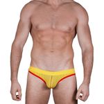 Мужские трусы стринги желтые Sesmik Active