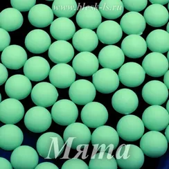 Матовые полубусины, Мята матовая