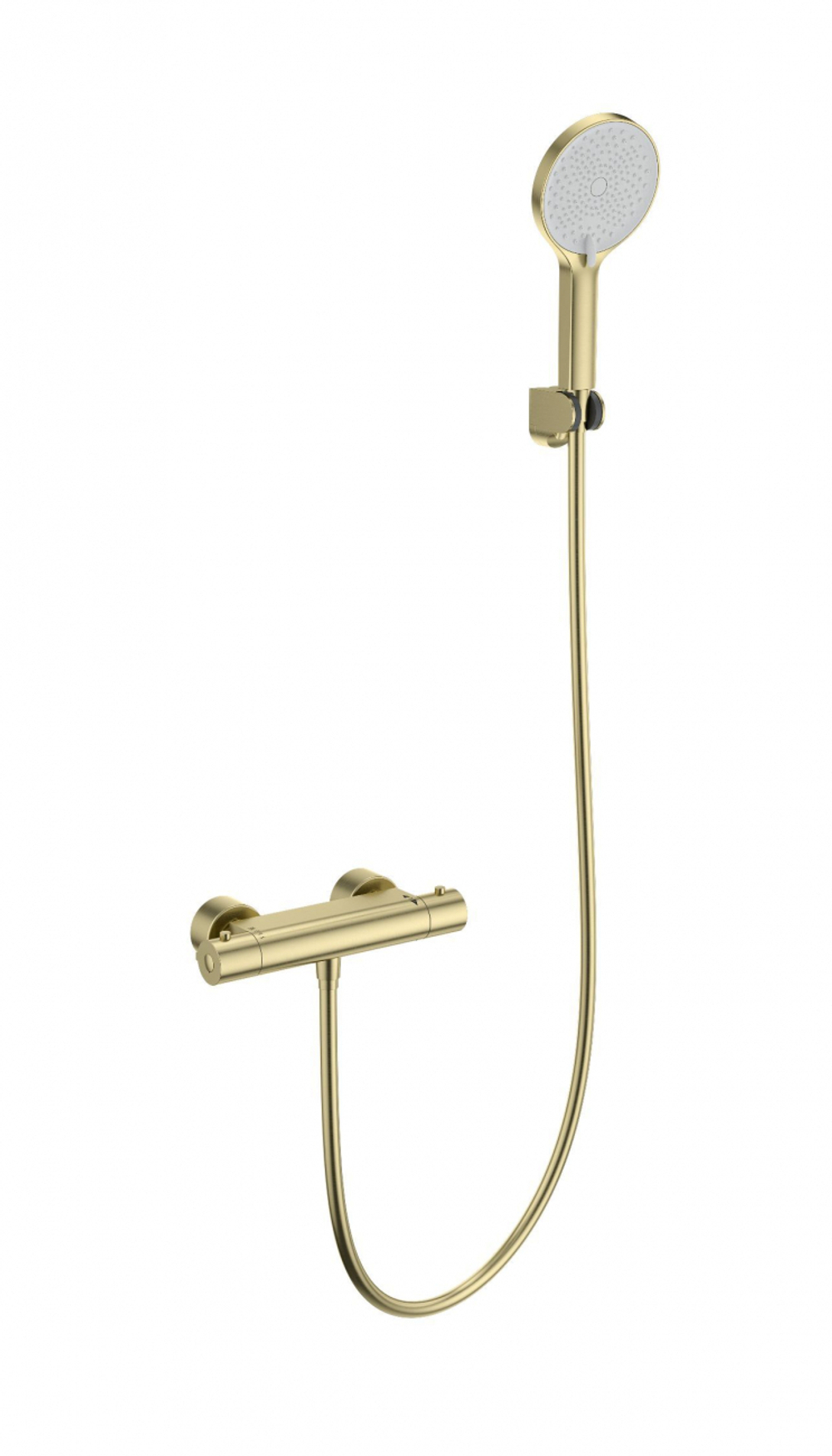 Смеситель для душа с термостатом WONZON & WOGHAND INN 3, Брашированное золото (WW-B2003-A-BG)