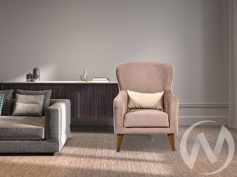 Кресло Вояж 7 Карат 05 (кофейно-песочно-серый однотон)/Карат 02 (молочно-кремовый однотон)