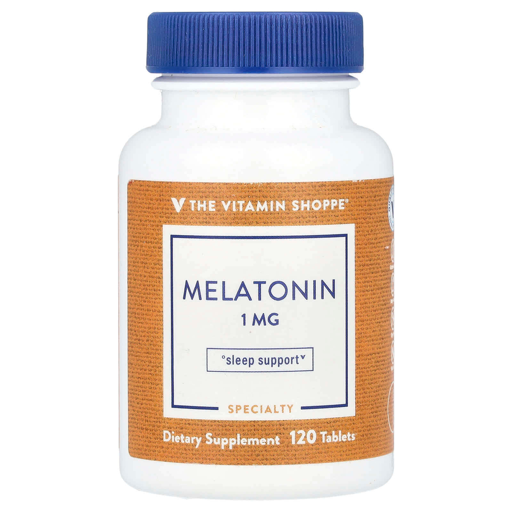 The Vitamin Shoppe, Мелатонин, 1 мг, 120 таблеток