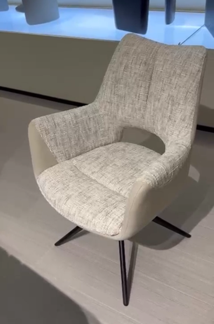 Стул DAVEN 360 град. поворот. RIELY-111 / G1038-101 Кремовый / Латте, ®DISAUR