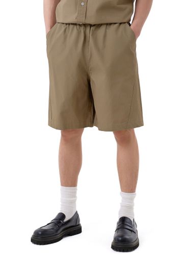 Бежевый хлопковый костюм Senseera с шортами