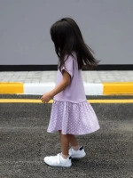 Платье оверсайз в сад с коротким рукавом