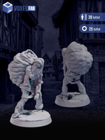 Зомби-Санта миниатюра для ДнД и настольных игр