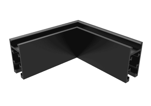 Соединитель для магнитного накладного шинопровода угловой Crystal Lux CLT 0.216 04 BL