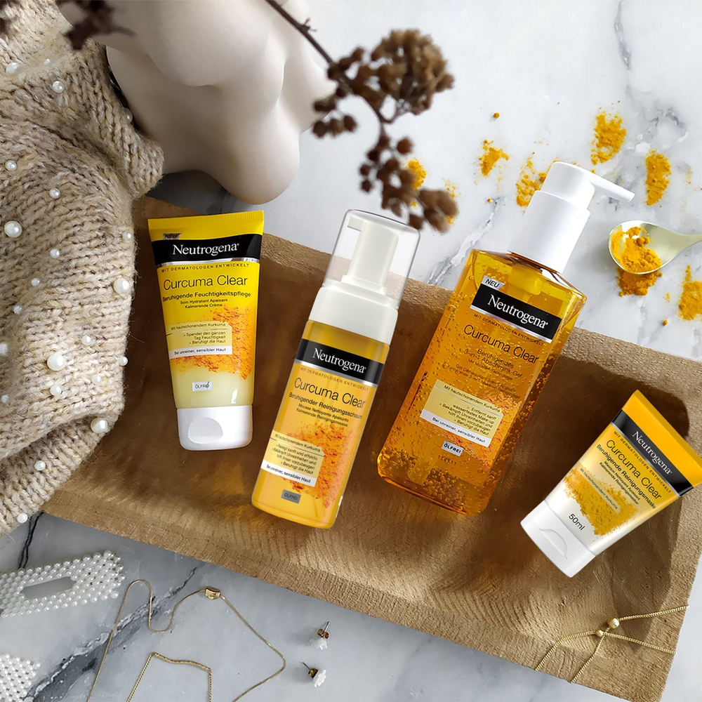 Neutrogena Curcuma Clear - очищающий мицеллярный гель /   200  ml  / GTIN 3574661588353