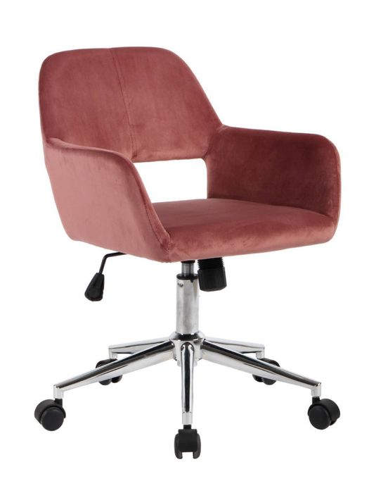 Кресло офисное Ross велюр розовый Stool Group