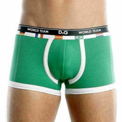 Мужские трусы боксеры зеленые D&G World Team Green