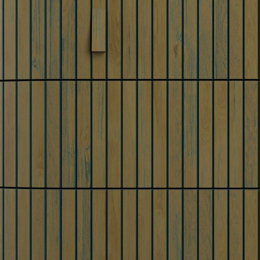 Комод 2 двери 3 ящика Эклипс (натуральный дуб с патиной), 195x76x46 см