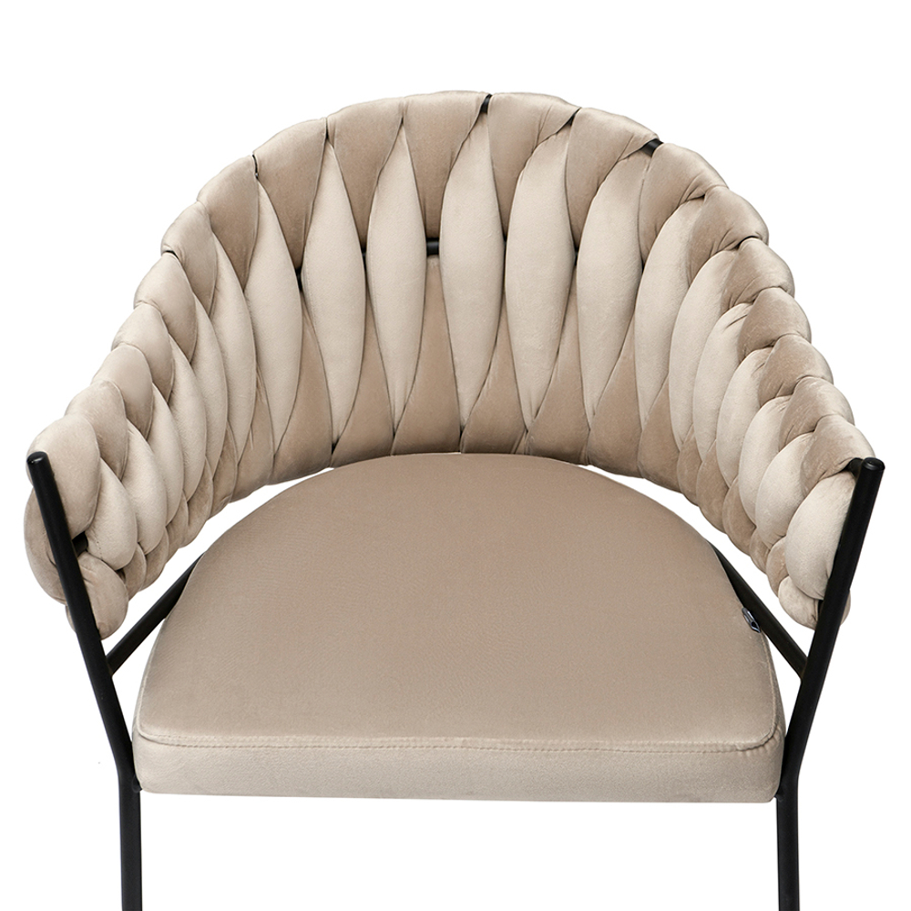 Кресло Bergenson Bjorn Lind, велюр, бежевое