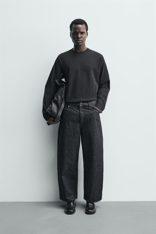 ZARA ДЖИНСЫ WIDE FIT, ИНДИГО