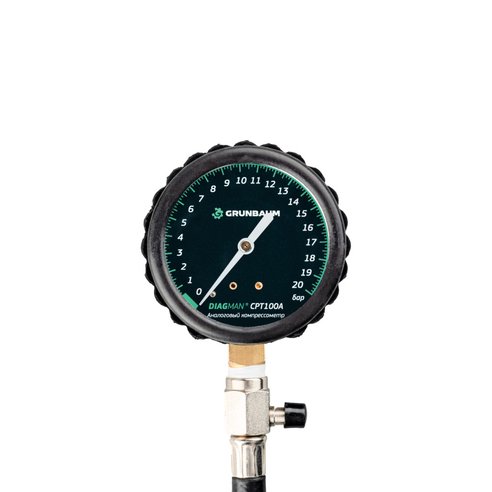 Компрессометр аналоговый DIAGMAN CPT100A, в наборе