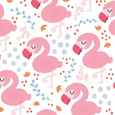 Розовые фламинго